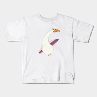 Surfing Bird Kids T-Shirt